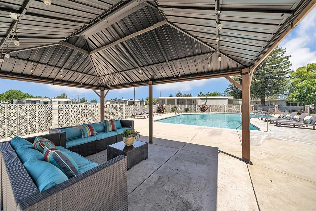 Pool of Rancho Grande Mobile Home Park